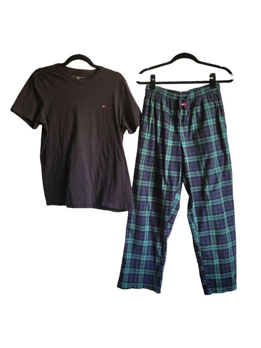Tommy Hilfiger Black Green Pajama Set Size Small